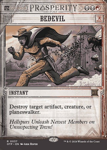 MTG | Bedevil | Nonfoil | Showcase | Borderless | OTP-37 | NM