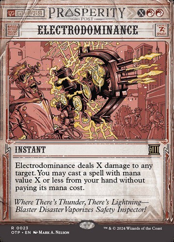 MTG | Electrodominance | Nonfoil | Showcase | Borderless | OTP-23 | NM