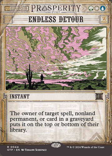 MTG | Endless Detour | Nonfoil | Showcase | Borderless | OTP-44 | NM
