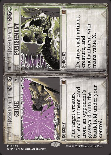 MTG | Crime // Punishment | Nonfoil | Showcase | Borderless | OTP-39 | NM
