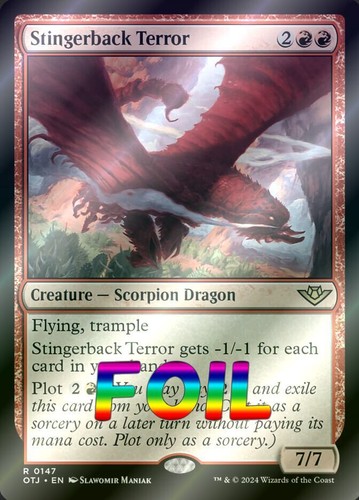 MTG | Stingerback Terror | Foil | OTJ-147 | NM