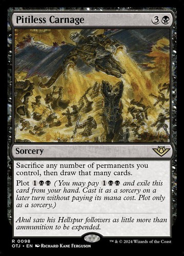 MTG | Pitiless Carnage | Nonfoil | OTJ-98 | NM