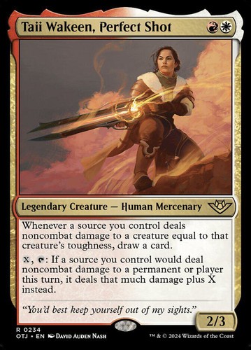 MTG | Taii Wakeen, Perfect Shot | Nonfoil | OTJ-234 | NM