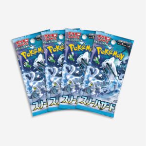 Pokemon TCG Snow Hazard sv2p Japanese Booster Pack x4 Bundle - New/Sealed